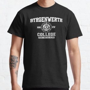 Byrgenwerth College (White Text) Sản phẩm áo thun cổ điển RB0909 Offical Dark Souls Merch