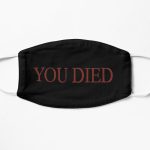 Demon Souls You Died Retro Aaesthetic Game Flat Mask RB0909 product Offical Dark Souls Merch