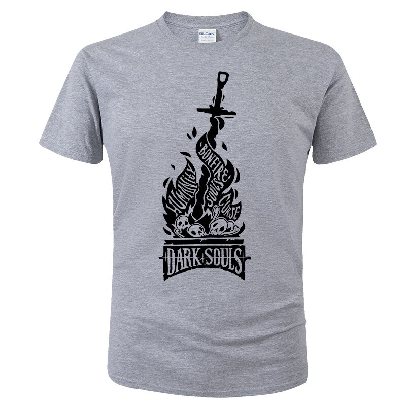 Dark Souls T Shirt Men Fashion Tshirt Summer Cotton Short Sleeve Homme Camisa Tops Tee O 3 - Dark Souls Shop
