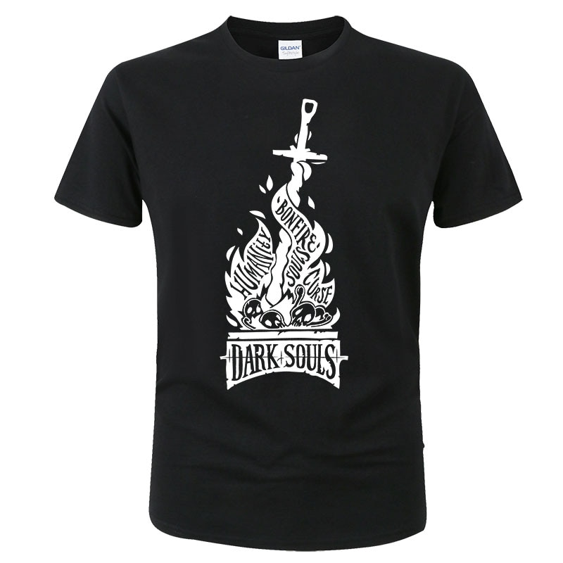Dark Souls T Shirt Men Fashion Tshirt Summer Cotton Short Sleeve Homme Camisa Tops Tee O - Dark Souls Shop