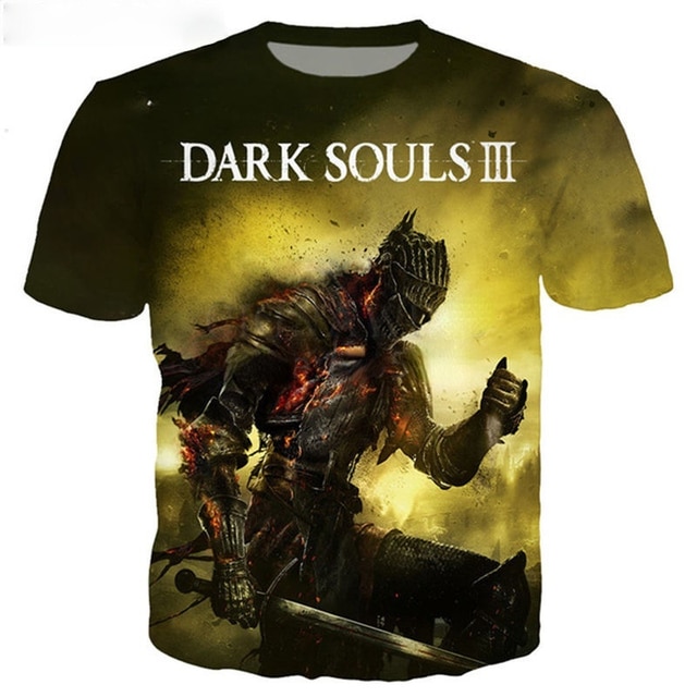 Latest Arrival Game Dark Soul T Shirt Men women 3D Printed T shirts Short Sleeve Harajuku 3.jpg 640x640 3 - Dark Souls Shop