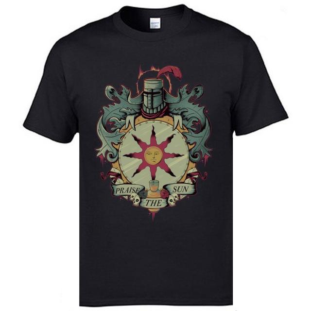 New Arrival Men Tops Tees Dark Souls Normal T Shirts 100 Cotton Fabric Short Sleeve - Dark Souls Shop