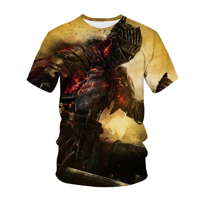 Dark Souls 3D Hoodie Cosplay Solaire Undead Sweatershirts Mens Jacket  Costumes