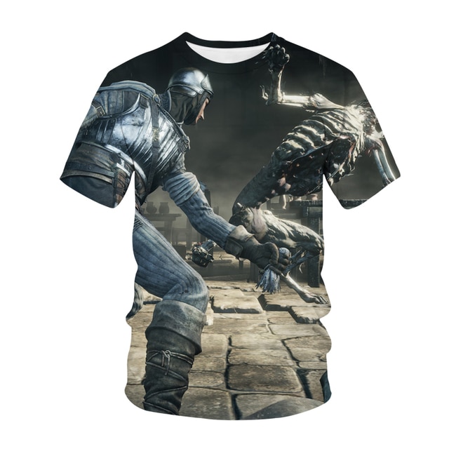 Tshirt Summer Game T Shirt Dark Souls T Shirt 3D Print Streetwear Boys Girls Neutral Fashion 6.jpg 640x640 6 - Dark Souls Shop